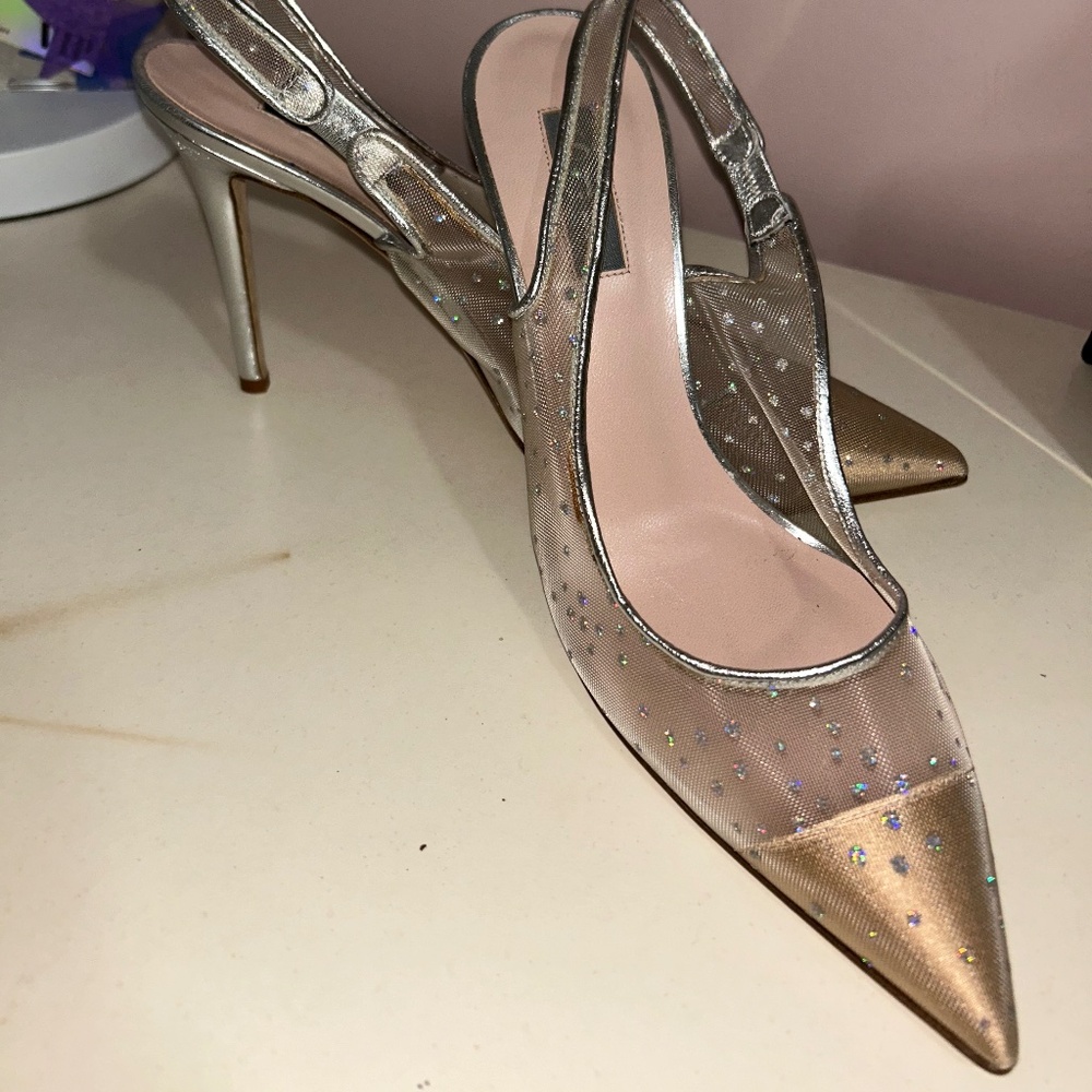 SJP by Sarah Jessica Parker Gold and Silver Heels
